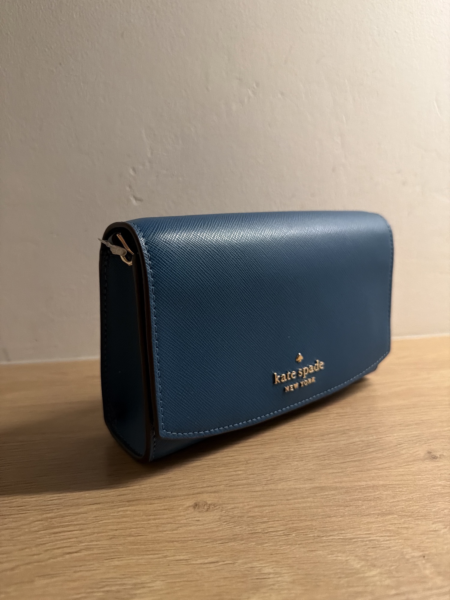 Kate Spade New York Kate Spade New York Flap Crossbody Saffiano Leather Blue
